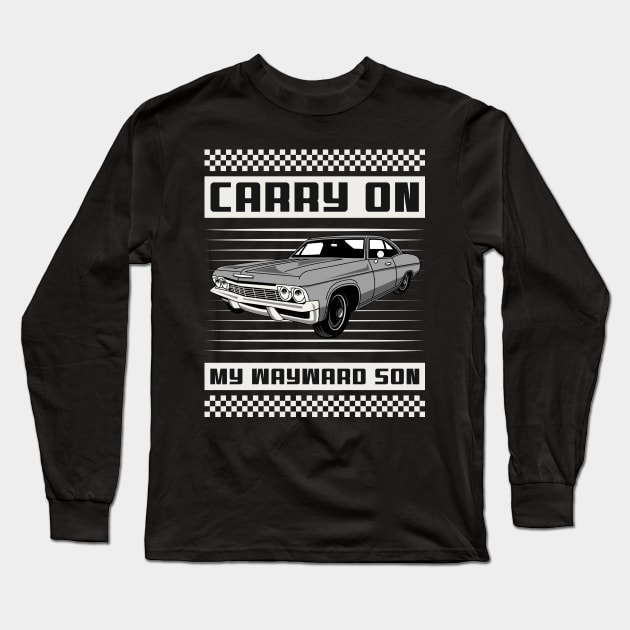 Supernatural Carry On My Wayward Son Baby Long Sleeve T-Shirt by Carley Creative Designs